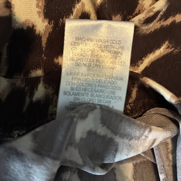 Miley Cyrus MaxAzria Y2K Womens Leggings Leopard Print Stretch Pull On Size L - Picture 7 of 7